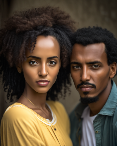 Portrait of an Ethiopian couple