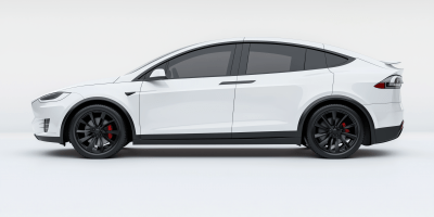 Tesla Model X Isolated 3D Render