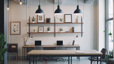 Minimalist Office Room with Natural Lighting