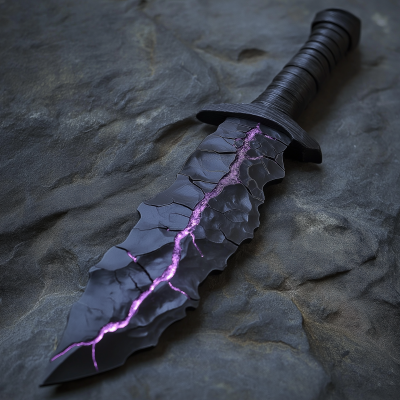 Black Obsidian Dagger