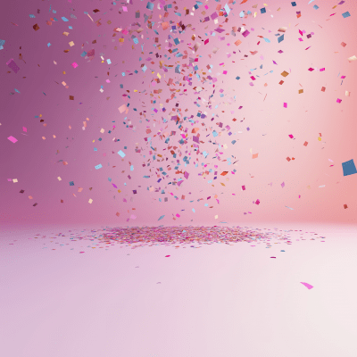 Pastel colored confetti wallpaper