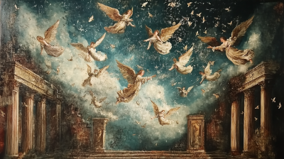 Renaissance Angels Night Scene