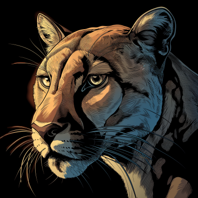 Puma in Terry Dodson Art Style