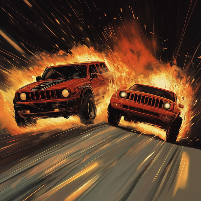 Off-road racing art