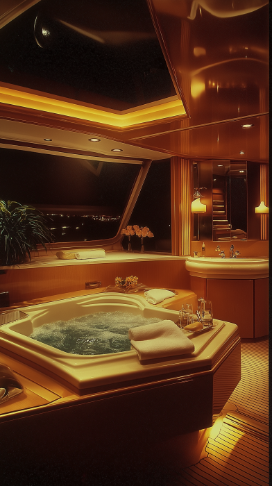 Luxurious Yacht Interior in Miami