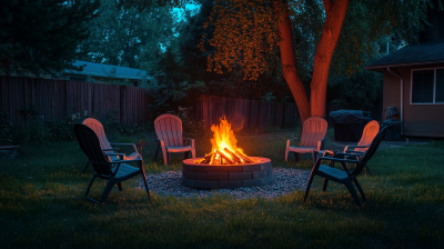 Backyard Fire Pit Gathering