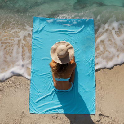 Woman on Beach Towel