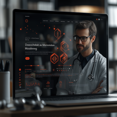 Modern Medical Document Management Landing Page Design