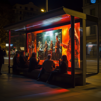 Interactive Live Concert at Modern Bus Stop