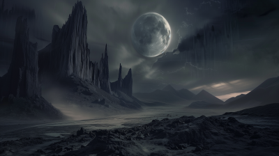 Dark Surreal Landscape