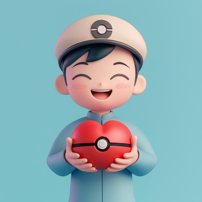 Heart-shaped Pokeball