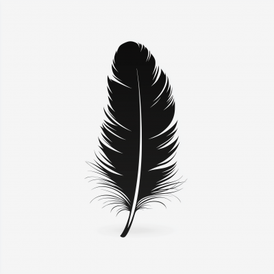 Feather Logo on White Background