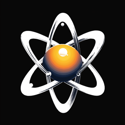 Minimalist Atom Logo