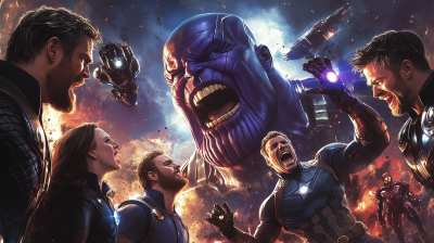 Avengers vs Thanos Movie Poster