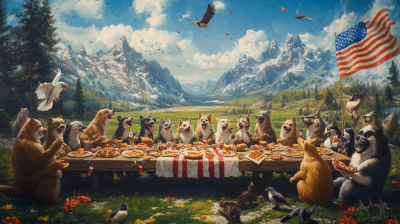 Anthropomorphic Animal Feast