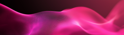 Pink Waves and Circles Vector Graphics