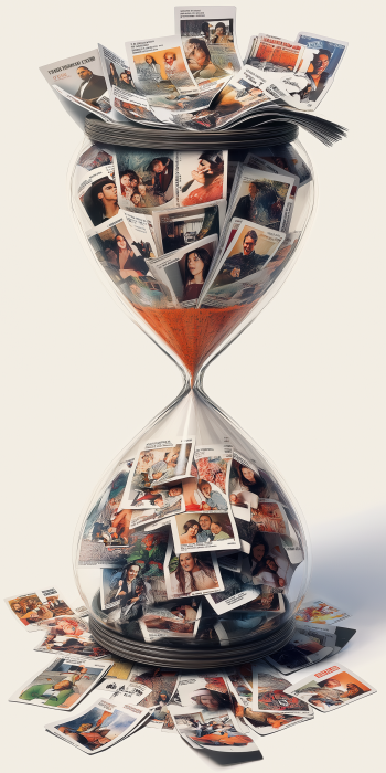 Rolodex Hourglass Concept