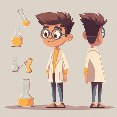 Chemistry Character Illustration