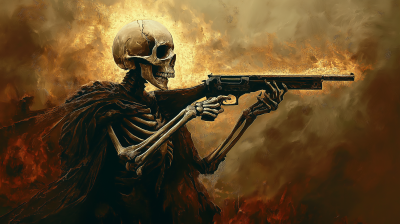 Skeleton with a Gun