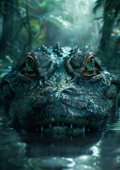 Misty Jungle Crocodile