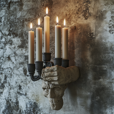 Stone Arm Candleabra