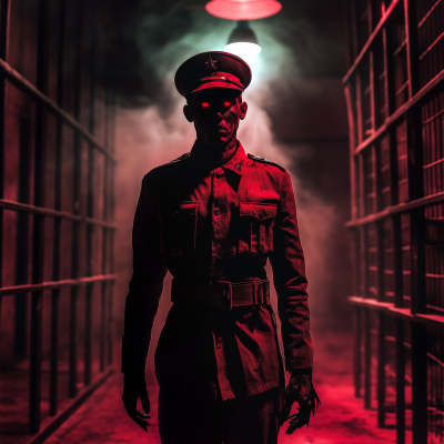 Soviet Soldier Horror Movie Photo Mockup