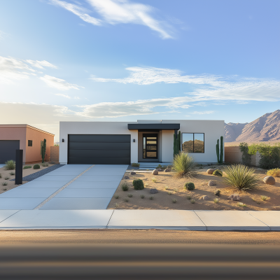 Desert Bungalow Home with Double Attached Garage