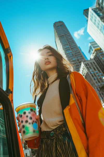 Japanese Urban Outfitters Model in New York City