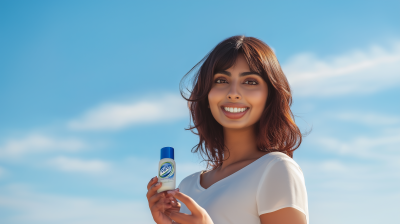 Indian Heritage Woman Holding Product