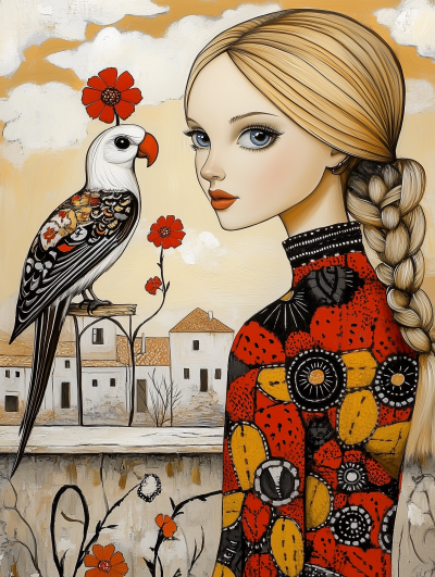 Parrot and Girl