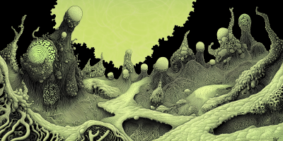 Psychedelic Microorganism Landscape