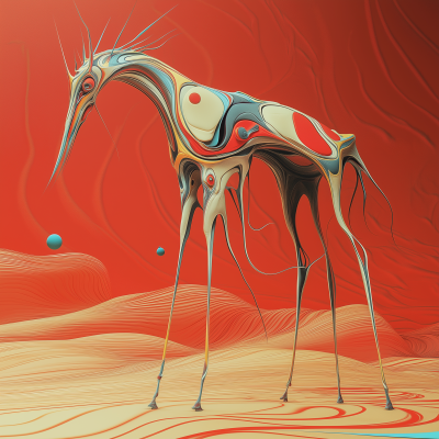 Surreal Fantasy Horse Creature