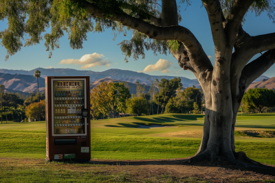 Vending Machine on Golf Course