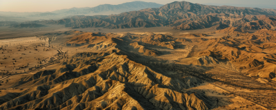 California Desert Aerial View