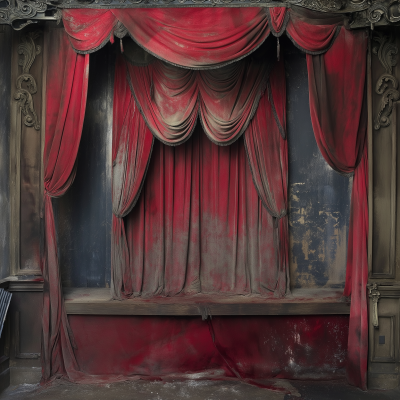 Distressed Velvet Theater Drapery Backdrop