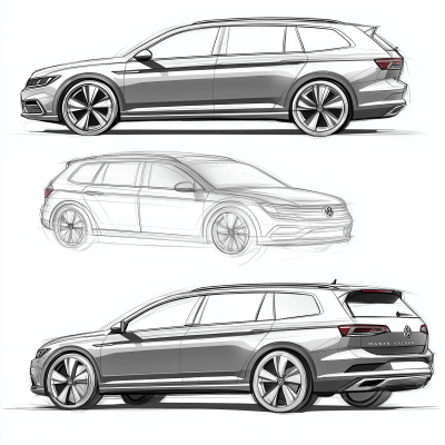 VW Passat Variant Illustration