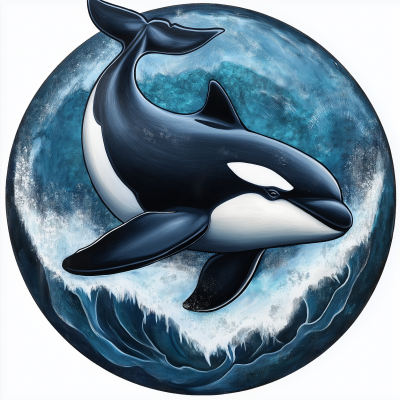 Orca Whale Logo Illustration