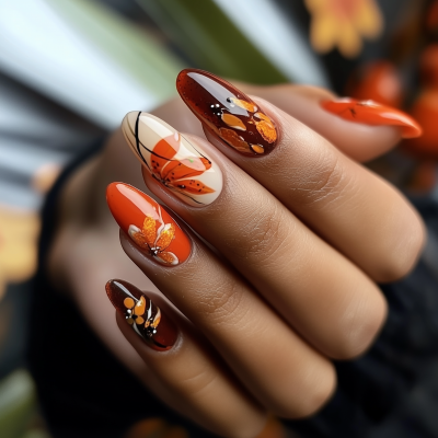 Autumn Warmth with Feminine Hand