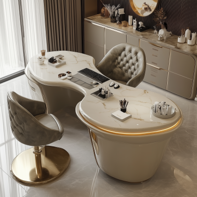 Luxury Nail Technician Salon Table