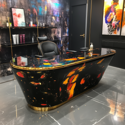 Luxury Nail Salon Table Design