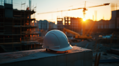 Construction Site during Golden Hour