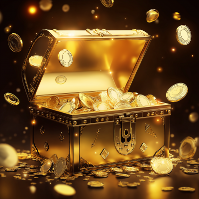 Metal Treasure Chest