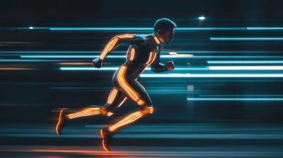 Business Suit Runner in TRON Style