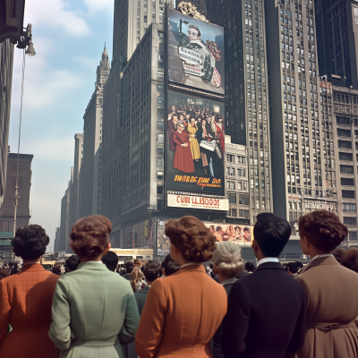 Vintage New York Street Scene