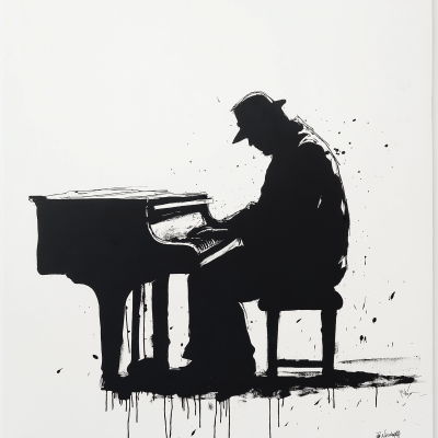 Old Man Playing Piano