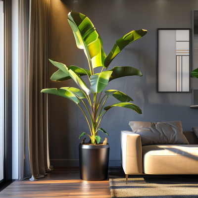 Banana Tree in Modern Interior