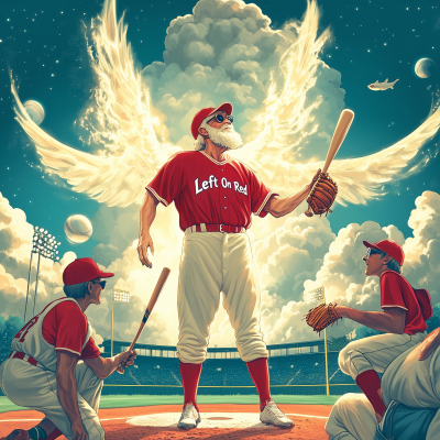 Angels in the Outfield Illustration