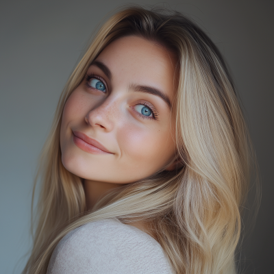 Happiness in Blue Eyes