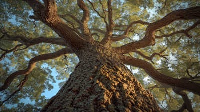 Majestic Tree in Clear Sky