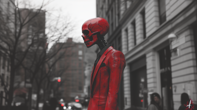 Elegant Skeleton in New York City